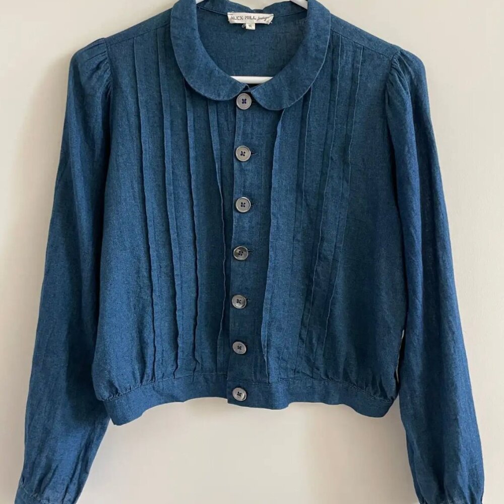 Alex Mill Indigo Ruth Blouse, Medium